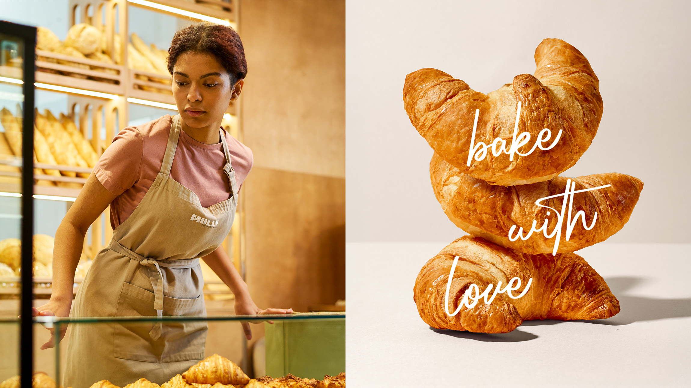 Molly brand identity design baking