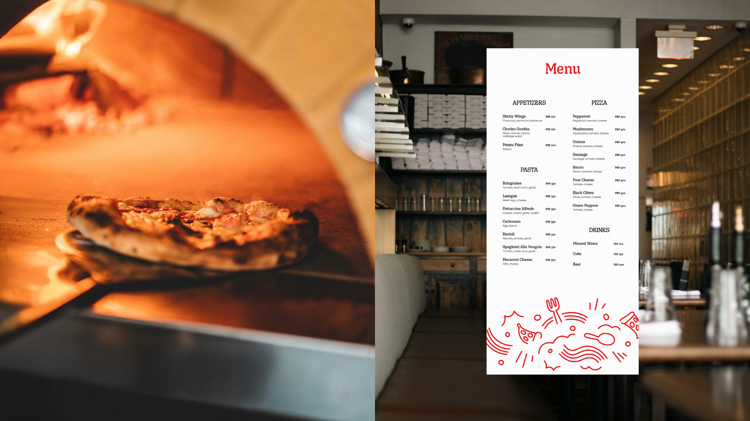 restaurant menu design